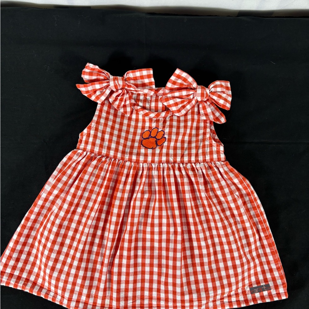 Clemson Gingham Checkered One Piece